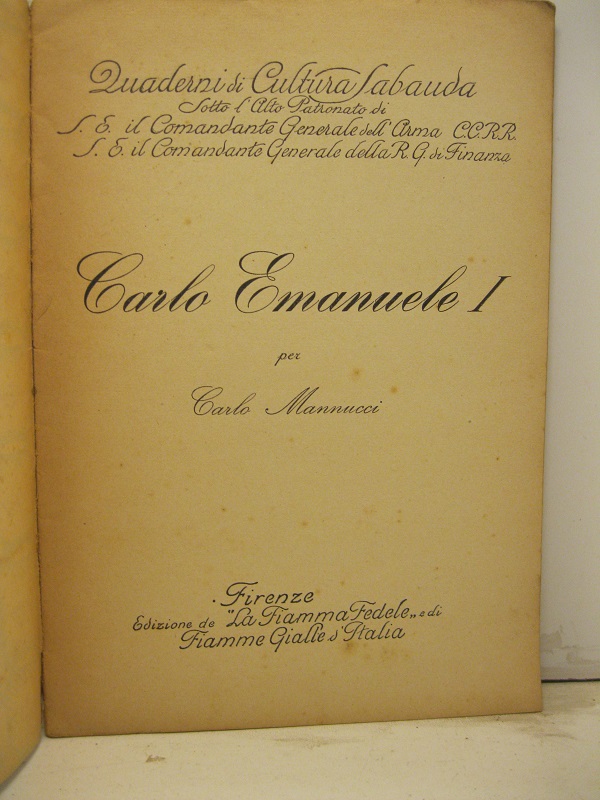 Carlo Emanuele I.